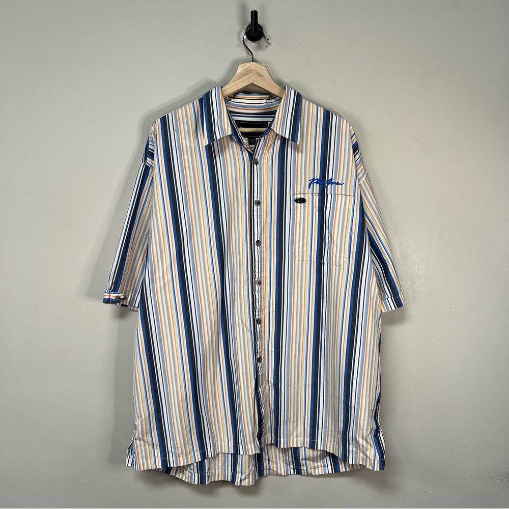 Y2K Phat Farm Striped Button Up Shirt